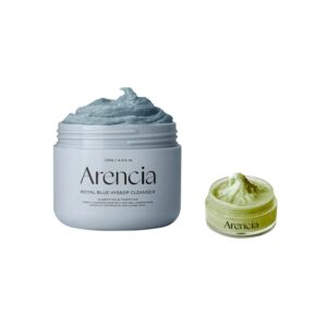Arencia Royal Blue Hyssop Rice Mochi Cleanser 120g Set (+Green Cleanser 15g)
