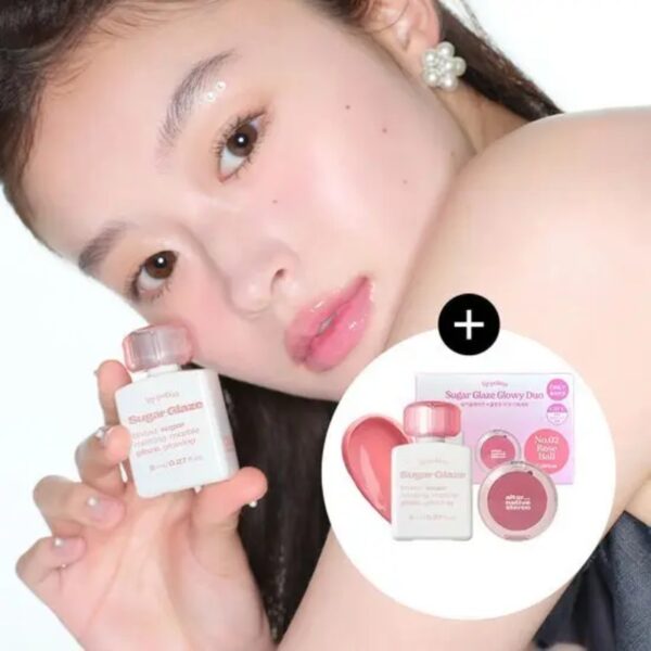 Alternative stereo Lip Potion Sugar Glaze Tint Set (+Glow Cheek)