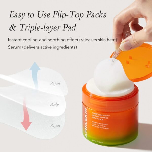 APRILSKIN Carrotene IPMP™ Instant Calming Serum Pads [#Bigsize] - Image 3