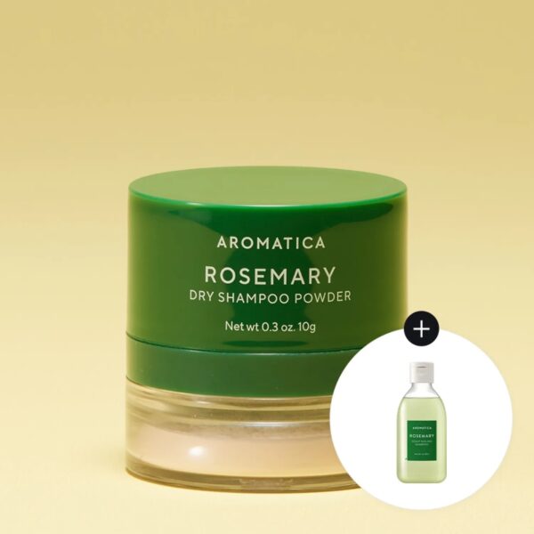 Aromatica Rosemary Dry Shampoo Powder Set (+Rosemary Shampoo 100ml)