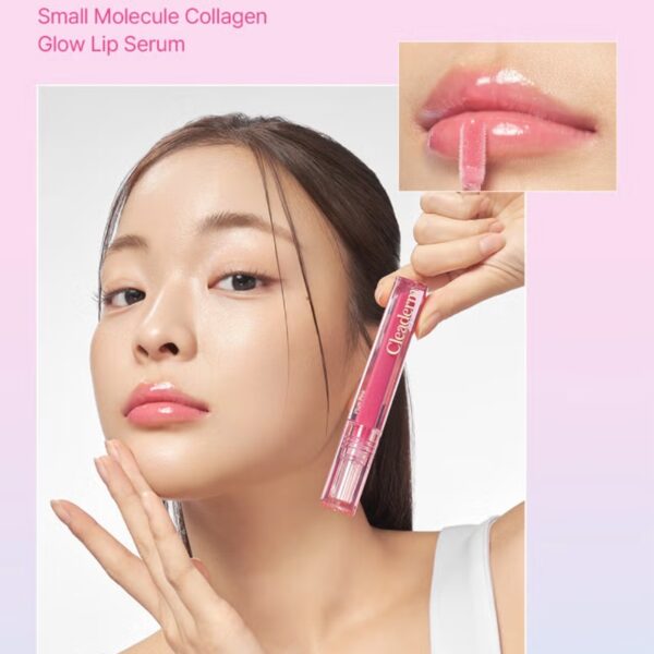 Cleaderm Small Molecule Collagen Glow Lip Serum [#01 Plum Pink] - Image 2