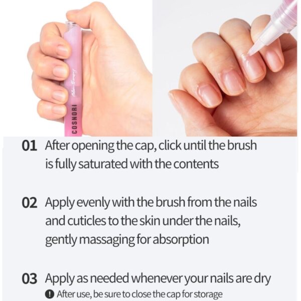 COSNORI Color Therapy Nail Serum [#02 Lavender] - Image 4