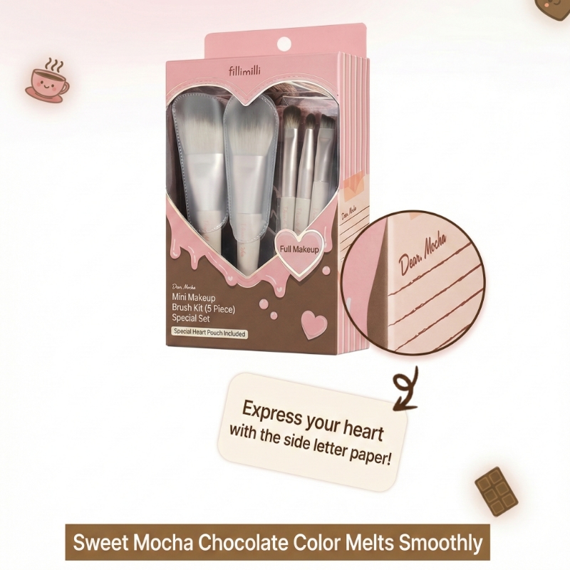 Fillimilli Mini Makeup Brush 5Kit (+ Pouch) - Image 4