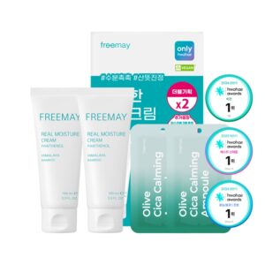 freemay  Real Moisture Cream Ponthenol 100ml Double Set (+2 masks)