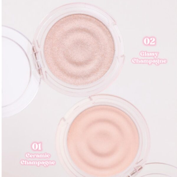 GIVERNY Dewy Voluming Highlighter [#02 Glossy Champagne] (+Brush) - Image 5