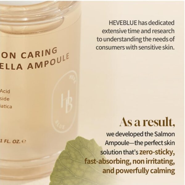 HEVEBLUE Salmon Caring Centella Ampoule - Image 3