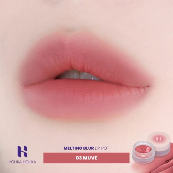 Holika Holika Melting Blur Lip Pot Set [#3 #5] (+Lip Brush) - Image 5
