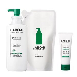 LABO-H Scalp Strengthening Shampoo Hair Loss Care 400ML + Refill 400ml+112ml)