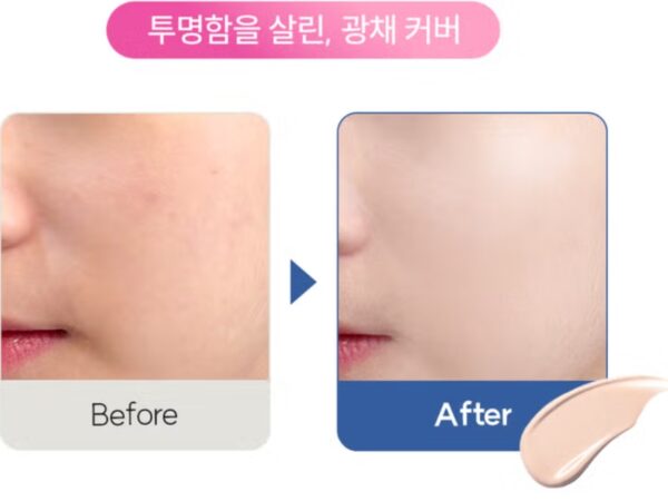 THE LAB by blanc doux Clear Hyal Dewy Glow Tinted Cover Cream - Image 4