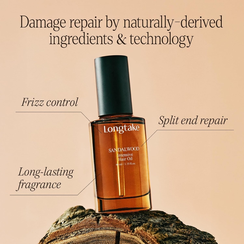 Longtake Sandalwood Intensive Hair Oil - Image 2