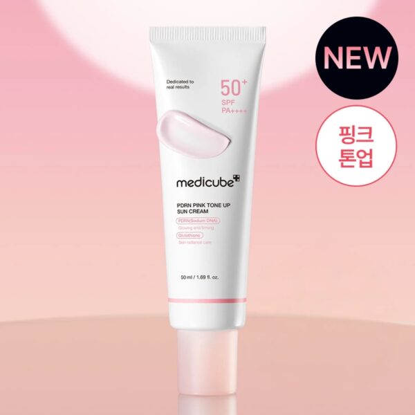 medicube PDRN Pink Tone Up Sun Cream SPF 50+ PA++++