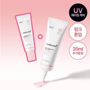 medicube PDRN Pink Tone Up Sun Cream 50ml Set (+20ml)