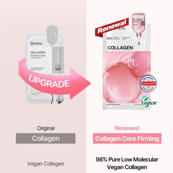 NEW💖 MEDIHEAL Collagen Essential Mask Sheet Core Firming Set [#10 Sheets] - Image 2