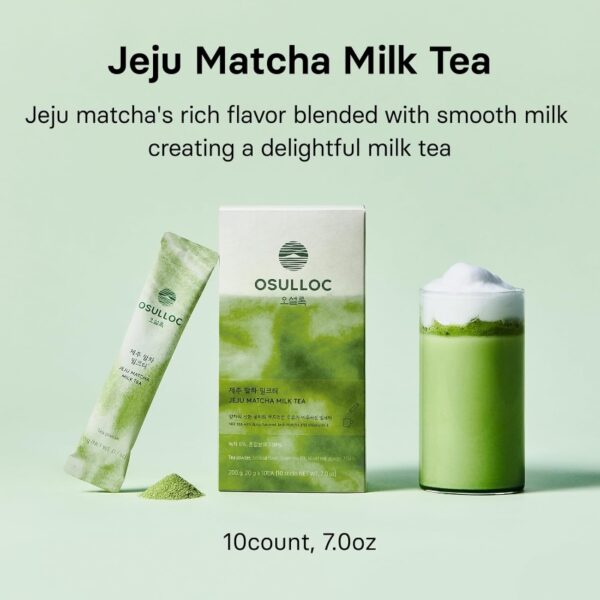 OSULLOC Jeju Matcha Milk Tea [#10 sticks] - Image 2
