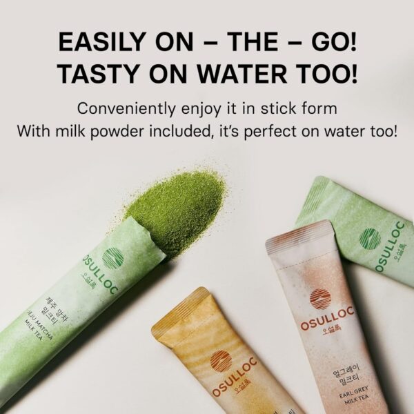 OSULLOC Jeju Matcha Milk Tea [#10 sticks] - Image 4