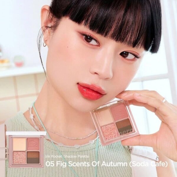 Peripera Ink Pocket Shadow Palette [#05 Fig Scents of Autumn] - Image 2