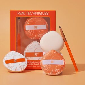 REAL TECHNIQUES Miracle Liquid Puff & Concealer Brush Set