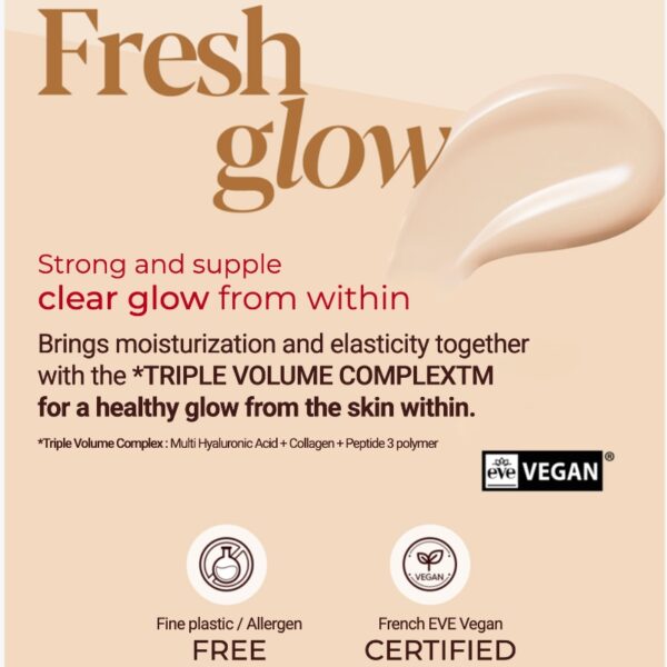 espoir Pro Tailor Foundation Be Glow New Class Set [#21 IVORY] (+Glow rizer+Spachula sponge mini) - Image 4