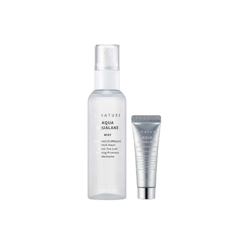 Snature Aqua Squalane Mist 100ml Set (+ Cream 10ml)