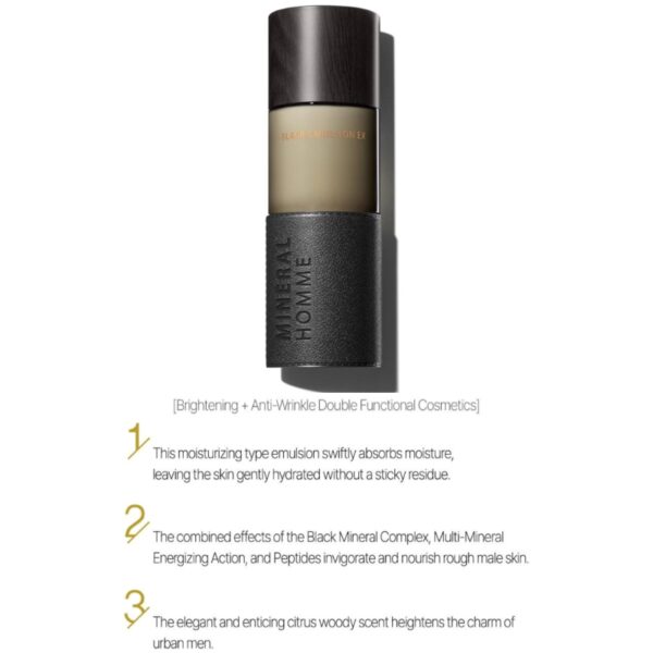THE SAEM Mineral Homme Black All In One Fluid EX - Image 3