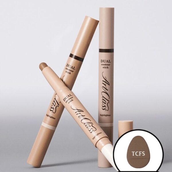 too cool for school Dual Contour Stick [#3 Colors](+Puff + Case)
