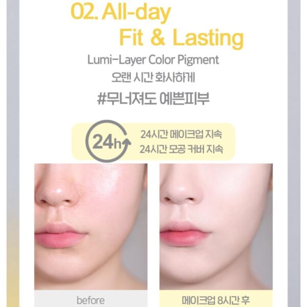 THE FACE SHOP Ink Lasting Foundation Slim Fit New SPF35 PA++ [#C201 True Beige] - Image 3