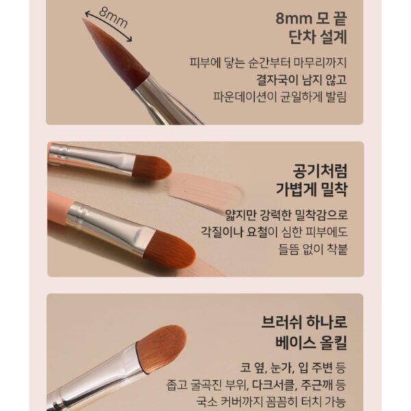 THE TOOL LAB HAPPYRIM Cover Fitting Duo (Concealer Brush & HAPPYRIM Sponge Set) - Image 4