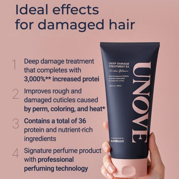 UNOVE Deep Damage Treatment EX 320ml Duo Set (Cherry Blossom/Tender Bloom) - Image 2