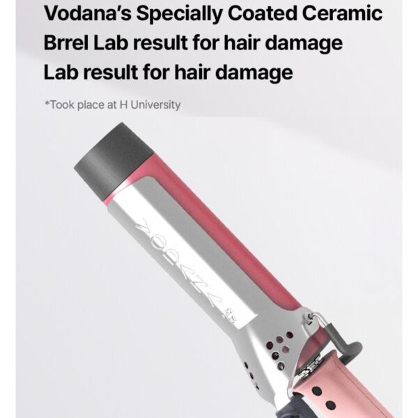 VODANA Glam Wave Curling Iron 40mm [#Powder Pink] - Image 3