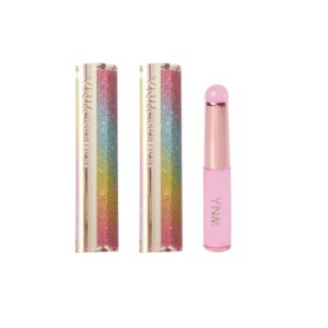 Y.N.M Rainbow Honey Lip Balm double Set (+Silicone Tip Lip Brush)