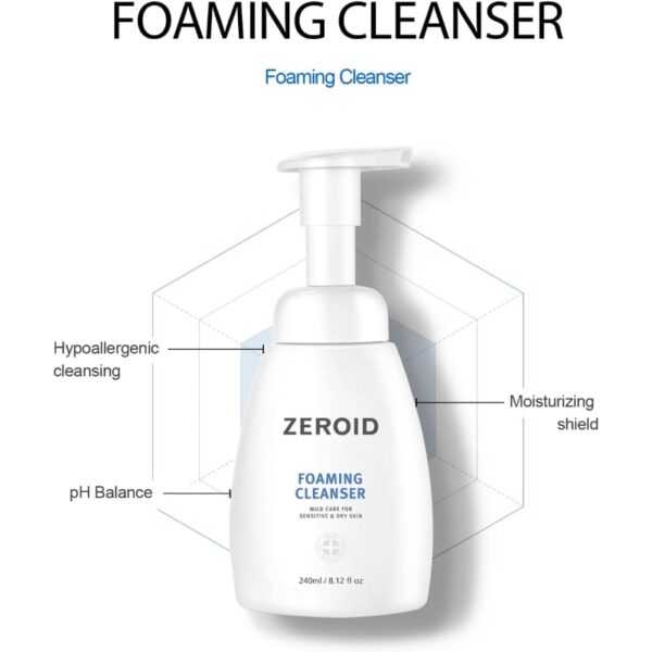 ZEROID Foaming Cleanser (+Intensive Facial Cream Cleanser 25ml) - Image 3