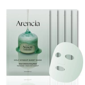Arencia Holy Hyssop Sheet Mask Set [5 masks]