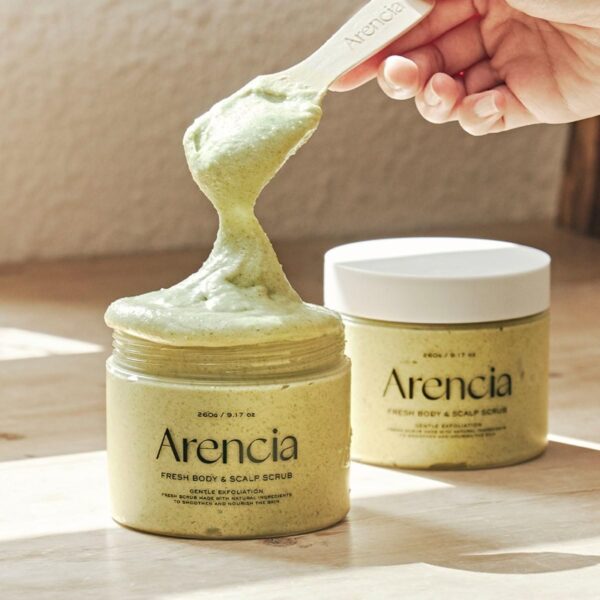 Arencia Fresh Cloud Body & Scalp Scrub (White Tea & Neroli) 260g - Image 4