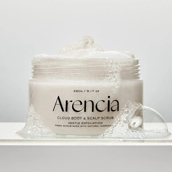 Arencia Fresh Cloud Body & Scalp Scrub (White Tea & Neroli) 260g - Image 2