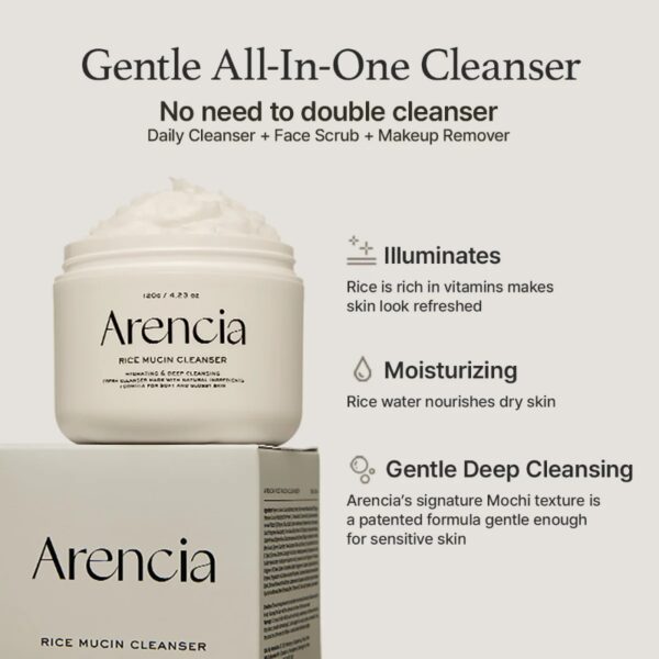 Arencia Rice Mucin Cleanser - Image 3