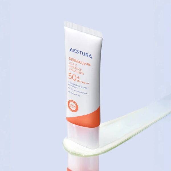 AESTURA Derma UV365 Vita-C Radiance Sunscreen SPF50+PA++++ 40ml Set (+20ML) - Image 2