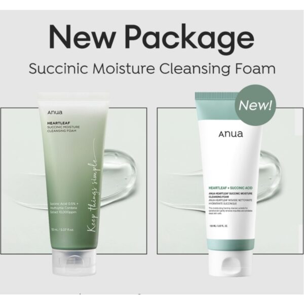 Anua Heartleaf Succinic Moisture Cleansing foam - Image 5