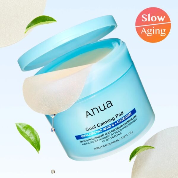 Anua 8 Hyaluronic Acid Catechin Calming 110Pads - Image 2