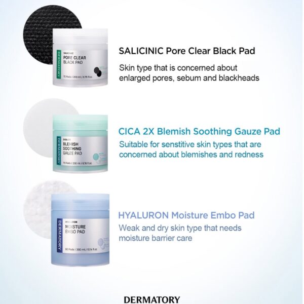 Dermatory Cica Exosome Blemish Soothing Gause Pad 70P Set (+10P) - Image 5