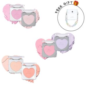ETUDE Heart Pop Blusher Set [#8 Colors] (+Brush + strap minibag)