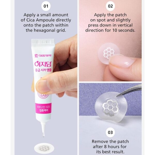 EASYDERM Beauty Needle Care Spot Patch + Cica Ampoule 10mL - Image 5