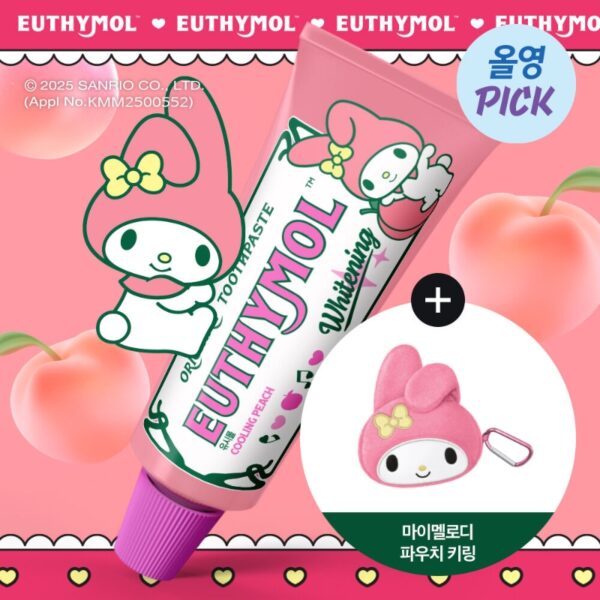 My Melody x EUTHYMOL Whitening Toothpaste 106g (+Keychain Pouch) - Image 2