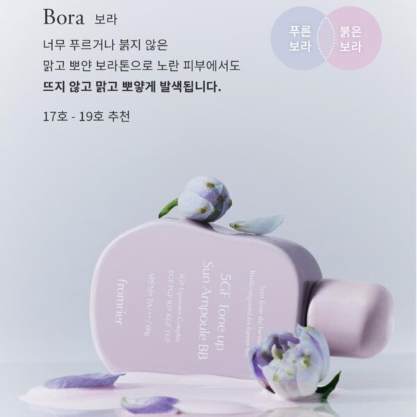 FROMRIER 5GF Tone Up Sun BB Cream 60g [#2 Colors] - Image 3