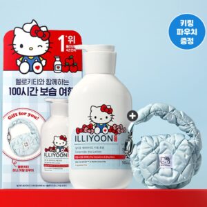 LLIYOON Ceramide Ato Lotion 600ml (+Hello Kitty keying Pouch)
