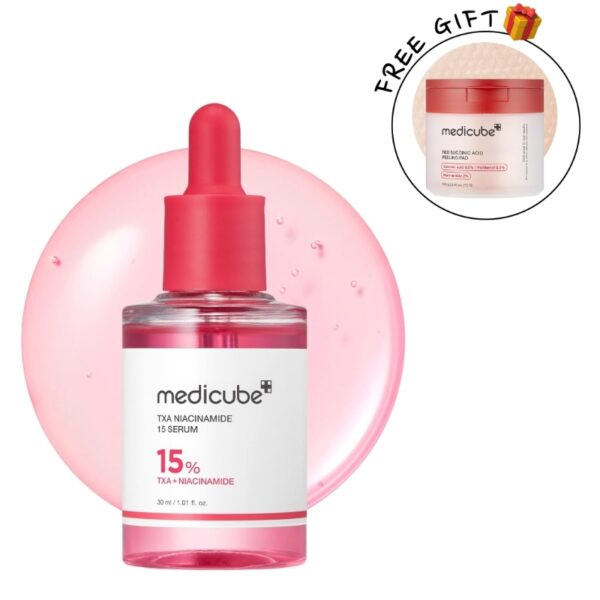 Medicube TXA Niacinamide 15 Serum (+Red Succinic Acid Peeling 6Pads)