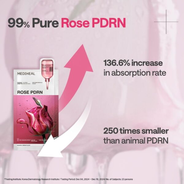MEDIHEAL British White Rose PDRN Essential Mask Sheet Bio Emulsome [10 masks] - Image 4