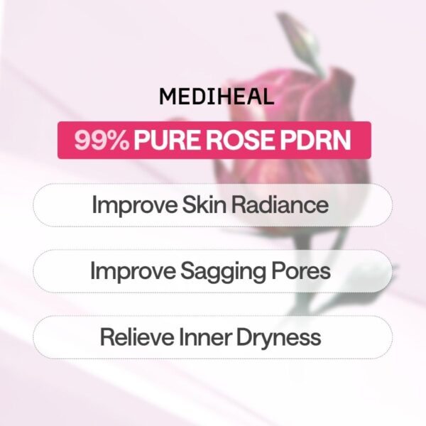 MEDIHEAL British White Rose PDRN Essential Mask Sheet Bio Emulsome [10 masks] - Image 2