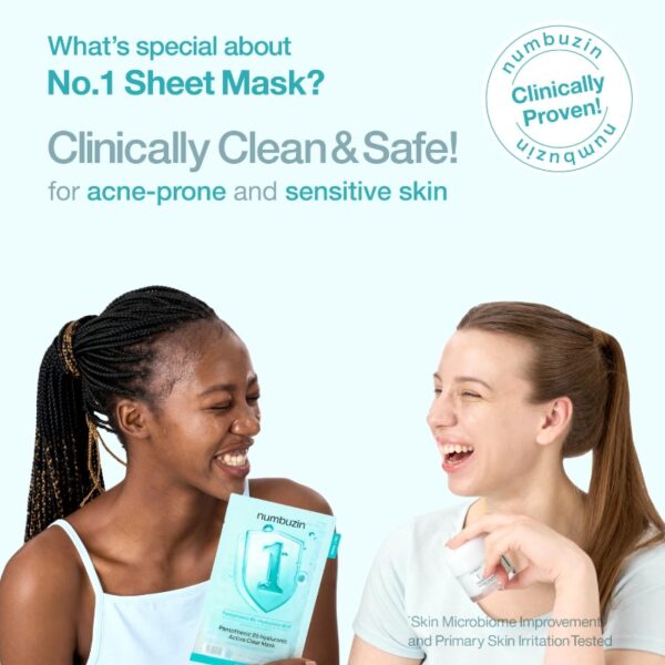 numbuzin No. 1 Pantothenic B5 Hyaluronic Acitve Clear mask [#10 Masks] - Image 4