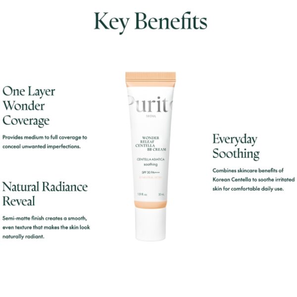 Purito Wonder Releaf Centella BB Cream [#21 Light Beige] - Image 4