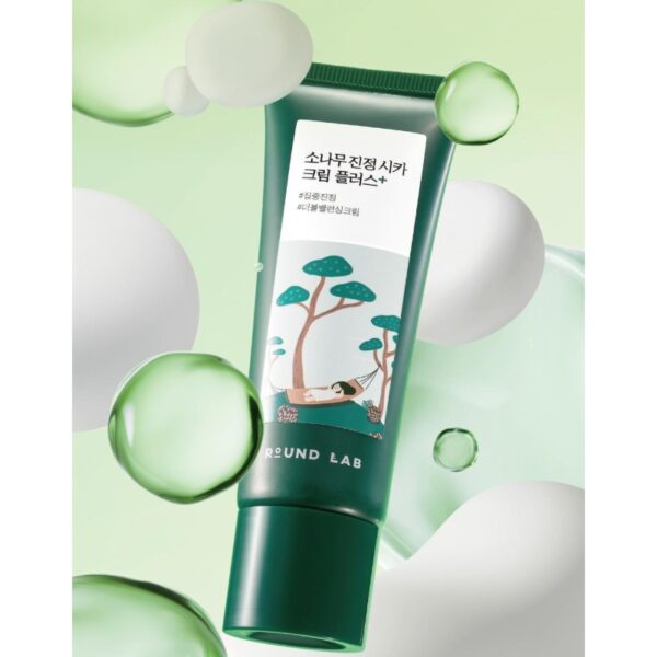 ROUND LAB Pine Calming Cica Cream Plus 60ml Set (+Toner 20ml) - Image 2